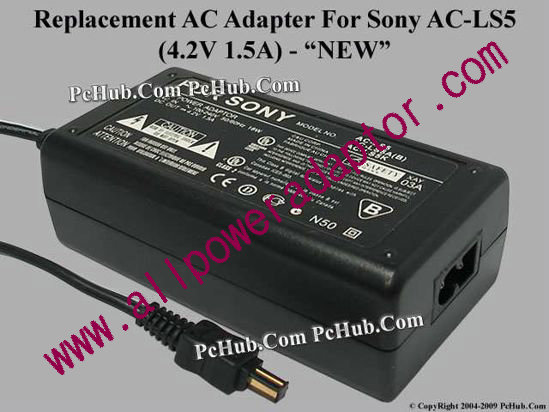 AOK For Sony Camera- AC Adapter AC-LS5, 4.2V 1.5A, (2-prong)