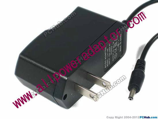 AOK LJY-186 AC Adapter 5V-12V 6V 1A, 3.5/1.35mm, US 2-Pin Plug, New