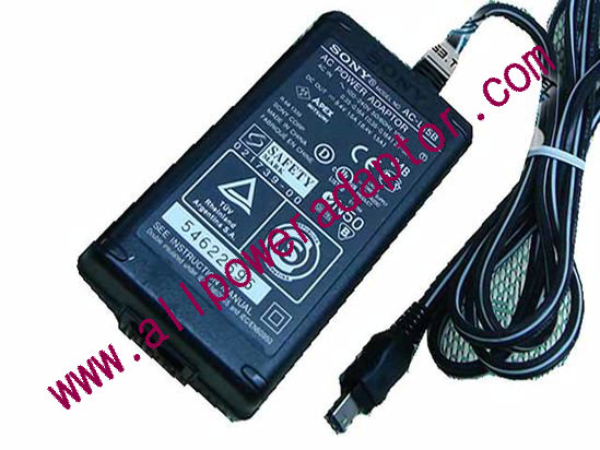 Sony Camera- AC Adapter 8.4V 1.7A, Rectangular Tip, 2-Prong, New