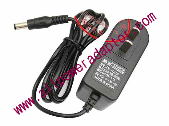 AOK Other Brand AC Adapter 5V-12V 12V 1A, 5.5/2.5mm, US 2-Pin, New, 23