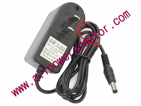 AOK Other Brand AC Adapter 5V-12V 5V 1A, 5.5/2.1mm, US 2-Pin, New, 26