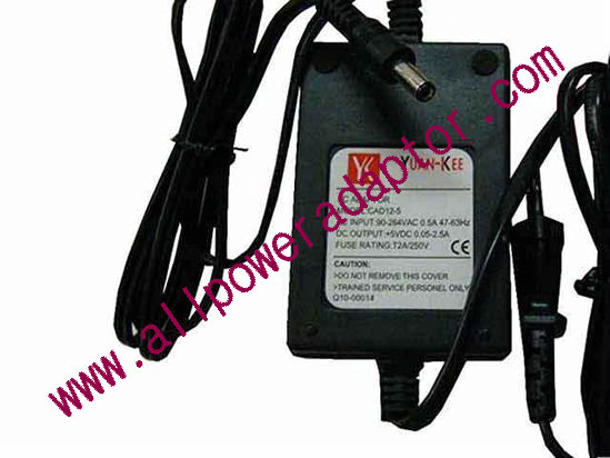 OEM Power AC Adapter - Compatible CAD12-5, 5V 2.5A, 5.5/2.1mm, Wired EU 2-Pin, New