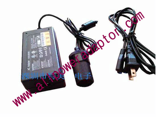 OEM Power AC Adapter - Compatible DJ-S1260M, 12V 5A, Car 12V Socket, 2-Prong, New