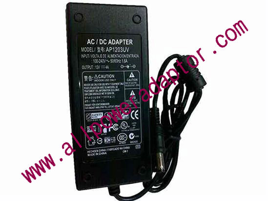 OEM Power AC Adapter - Compatible HK-008S, 12V 4A, 5.5/2.5mm, C14, New