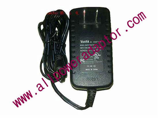 OEM Power AC Adapter - Compatible KSAFE0900270W1US, 9V 2.7A, 5.5/2.1mm, US 2-Pin, Ne