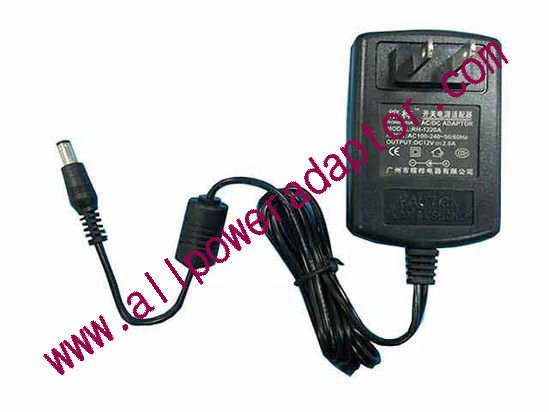 OEM Power AC Adapter - Compatible RH-1220A, 12V 2A, 5.5/2.5mm, US 2-Pin, New