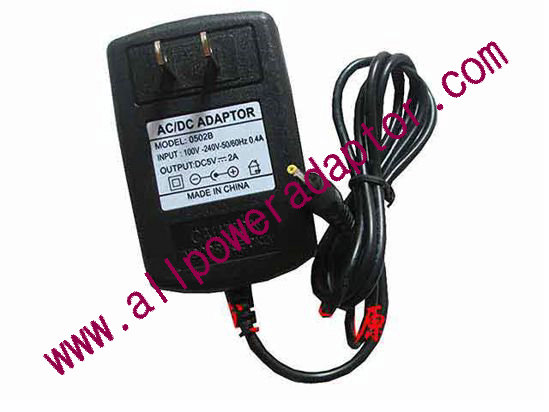 AOK OEM Power AC Adapter - Compatible 0502B, 5V 2A 2.5/0.7mm, US 2-Pin, New - Click Image to Close