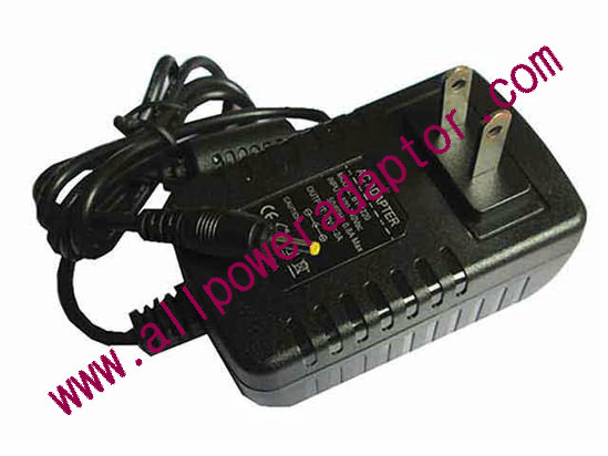 AOK OEM Power AC Adapter - Compatible 1202B, 12V 2A 2.5/0.7mm, US 2-Pin, New - Click Image to Close