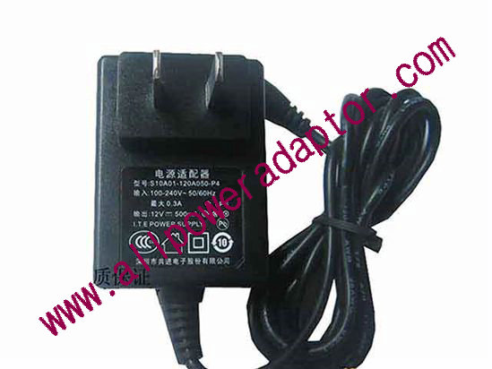 OEM Power AC Adapter - Compatible SA0A01-120A050-P4, 12V 0.5A 3.5/1.35mm, US 2-Pin,