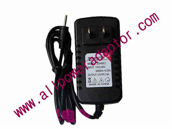 OEM Power AC Adapter - Compatible ZQ-40, 12V 2.5A, US 2-Pin, New