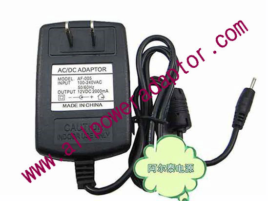 AOK OEM Power AC Adapter - Compatible AF-005, 12V 2A 2.5/0.7mm, US 2-Pin, New