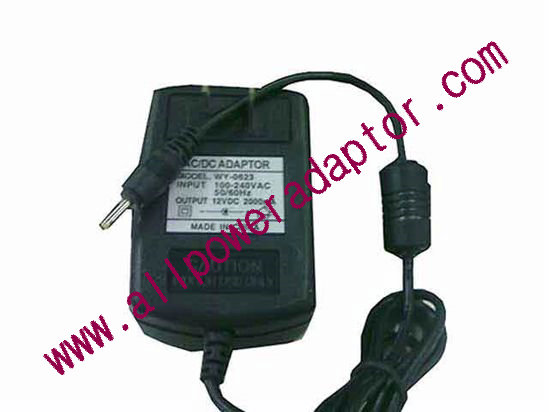 OEM Power AC Adapter - Compatible WY-0623, 12V 2A 2.5/0.7mm, US 2-Pin, New