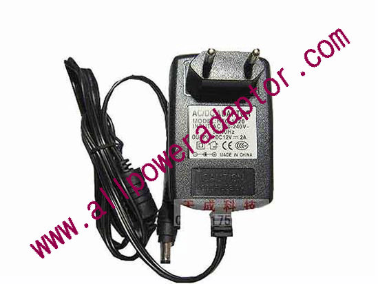 OEM Power AC Adapter - Compatible HTC-1220, 12V 2A, EU 2-Pin, New