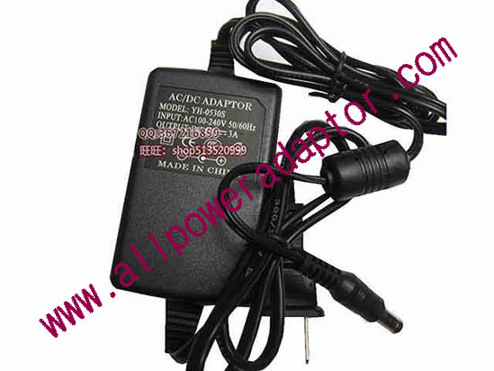 OEM Power AC Adapter - Compatible YH-0530S, 5V 3A, Barrel 5.5/2.5mm