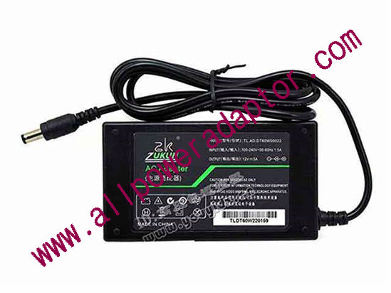 OEM Power AC Adapter - Compatible DT60W00022, 12V 5A 5.5/2.5mm, C14, New