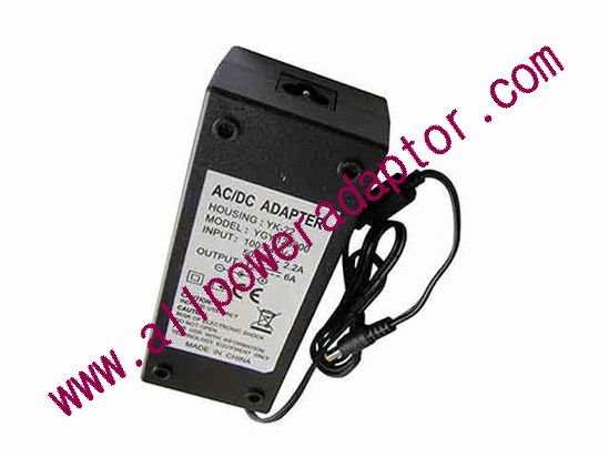 OEM Power AC Adapter - Compatible YGY-126000, 12V 6A, 3-Prong, New