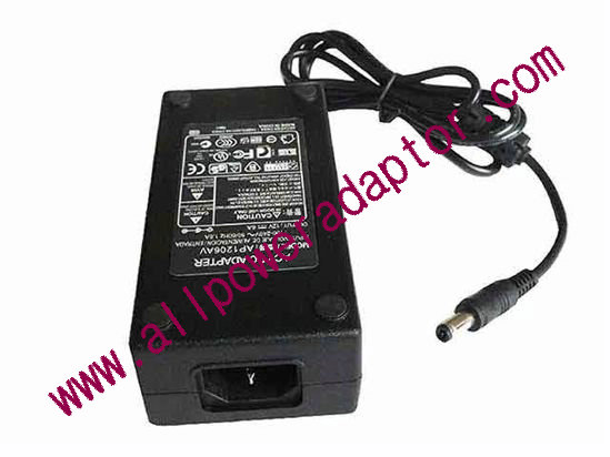AOK OEM Power AC Adapter - Compatible AP1206AV, 12V 6A, C14, New