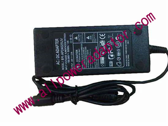 OEM Power AC Adapter - Compatible AP24025UV, 24V 2.5A, 3-Pin Din, C14, New