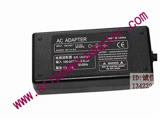 OEM Power AC Adapter - Compatible LCD2368, 12V 6A 5.5/2.5mm, C14, New