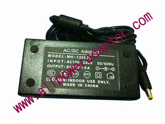 OEM Power AC Adapter - Compatible MH-120600, 12V 6A 5.5/2.5mm, New