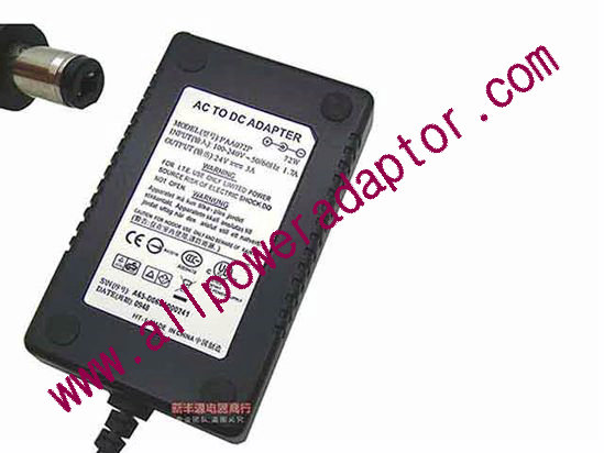 OEM Power AC Adapter - Compatible PAA072P, 24V 3A 5.5/2.1mm, C14, New
