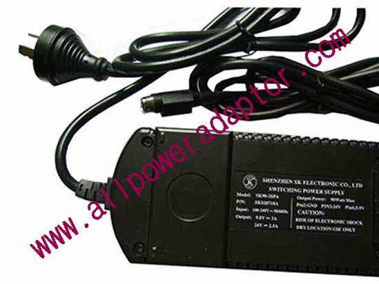 OEM Power AC Adapter - Compatible SK90-2SPA, 24V 2.5A, 4-Pin Din, New