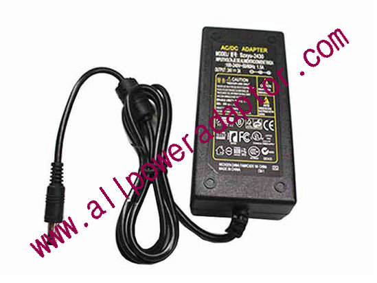 OEM Power AC Adapter - Compatible Szxyu-2430, 24V 3A 5.5/2.5mm, C14, New