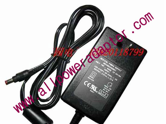 OEM Power AC Adapter - Compatible MW128RA2403B01, 24V 1.33A 5.5/2.1mm, US 2-Pin, New