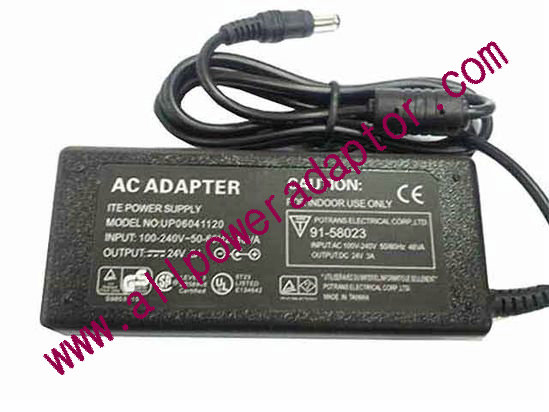 OEM Power AC Adapter - Compatible UP06041120, 24V 3A 5.5/2.5mm, C14, New