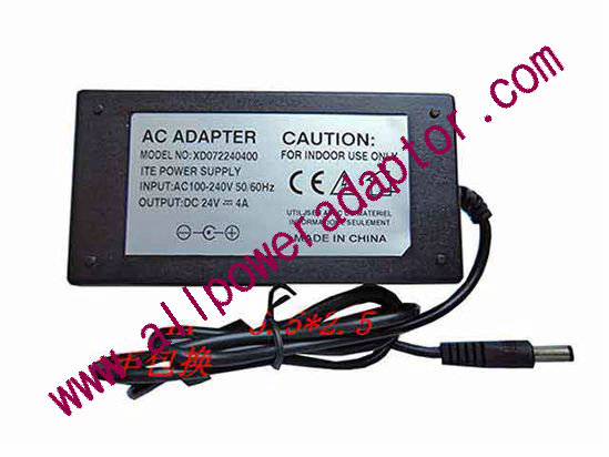 OEM Power AC Adapter - Compatible XD072240400, 24V 4A 5.5/2.5mm, C14, New