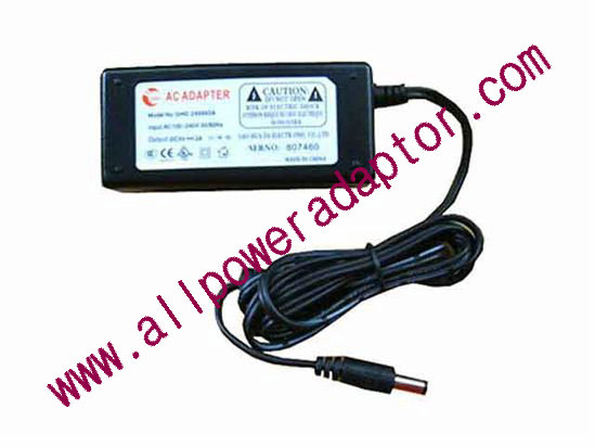 OEM Power AC Adapter - Compatible GHD-240503A, 5V 3A 5.5/2.1mm, 2-Prong, New