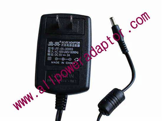 OEM Power AC Adapter - Compatible JY-05-3000S, 5V 3A 5.5/2.5mm, US 2-Pin, New