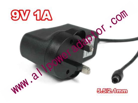 OEM Power AC Adapter - Compatible KDL-12100, 9V 1A 5.5/2.1mm, UK 3-Pin, New