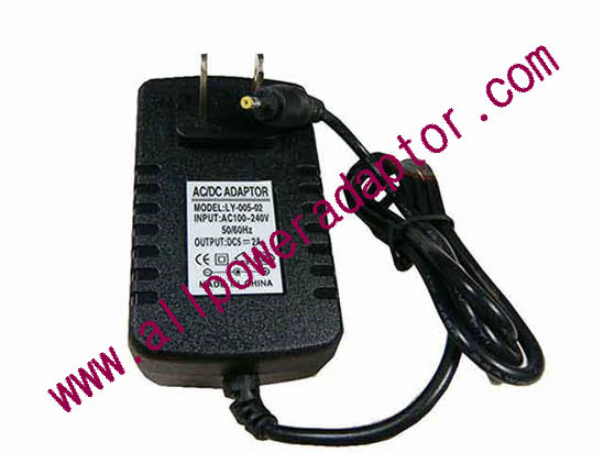 OEM Power AC Adapter - Compatible LY-005-02, 5V 2A 2.5/0.7mm, US 2-Pin, New
