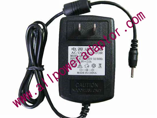 OEM Power AC Adapter - Compatible QES-002, 9V 2A 2.5/0.7mm, US 2-Pin, New