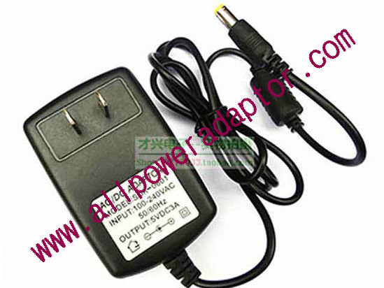 OEM Power AC Adapter - Compatible SDK-0601, 5V 3A 5.5/2.1mm, US 2-Pin, New