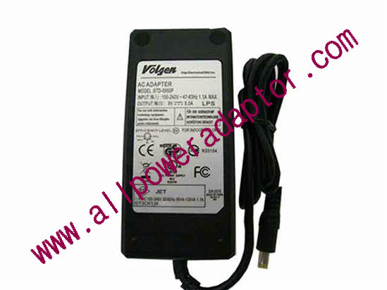 OEM Power AC Adapter - Compatible STD-0950P, 9V 5A 5.5/2.5mm, C14, New