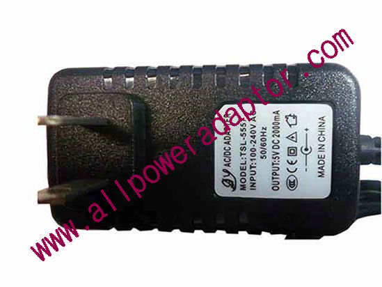 OEM Power AC Adapter - Compatible TSL-5557, 5V 2A, 2.5/0.8mm, US 2-Pin, New - Click Image to Close