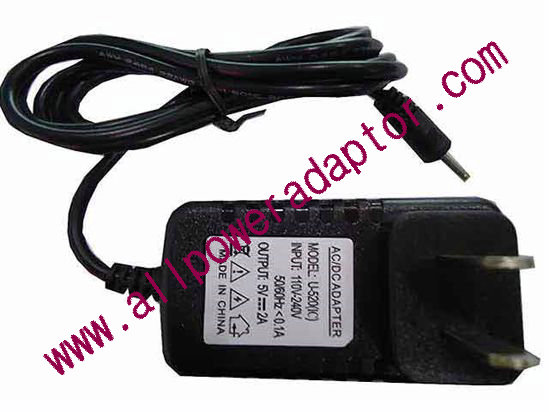 OEM Power AC Adapter - Compatible U-520, 5V 2A 2.5/0.7mm, US 2-Pin, New