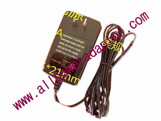 AOK Component AC Adapter 5V-12V 5.1V 1.7A, 5.5/2.1mm, US 2P