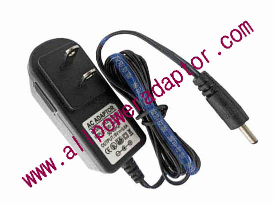 WEEQU WEEQU-0906 AC Adapter 5V-12V 9V 0.6A, 3.5/1.35mm, US 2P Plug, New