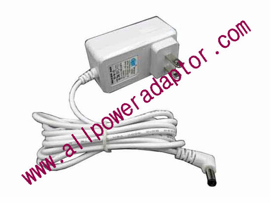 WEEQU WEEQU-1215 AC Adapter 5V-12V 12V 1.5A, 5.5/2.1mm, US 2P Plug, White, New