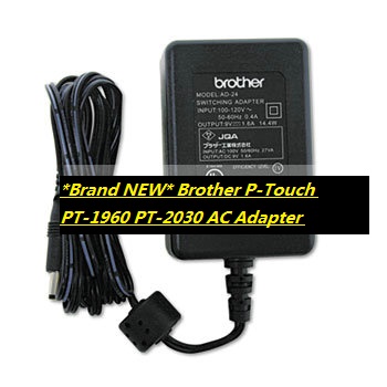 *Brand NEW* Brother P-Touch PT-1960 PT-2030 AC Adapter Charger