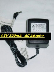 *Brand NEW* YHUA0606 Yuhai YH-UA-0606 4.5V 800mA AC Adapter - Click Image to Close