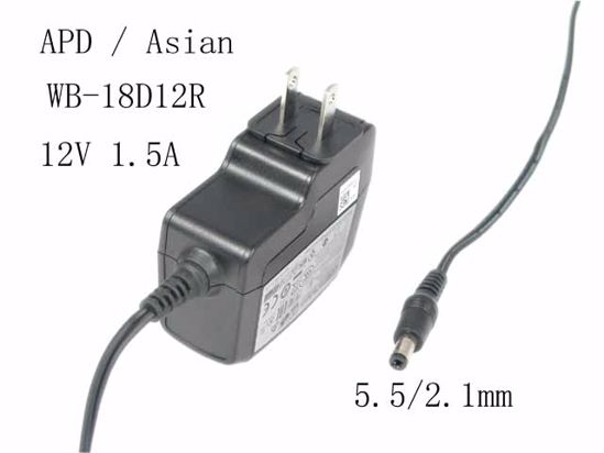 *Brand NEW*APD / Asian Power Devices WB-18D12R 5V-12V AC ADAPTHE POWER Supply