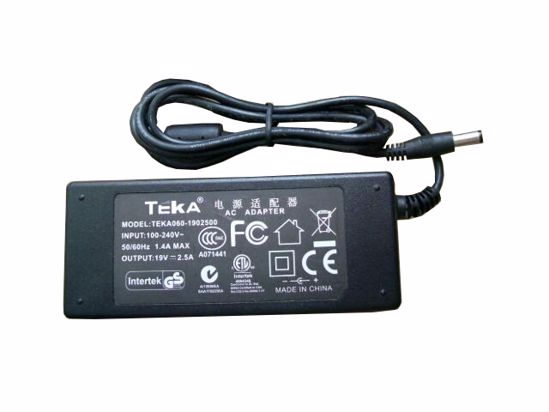 *Brand NEW13V-19V AC ADAPTHE TEKA TEKA060-1902500 POWER Supply