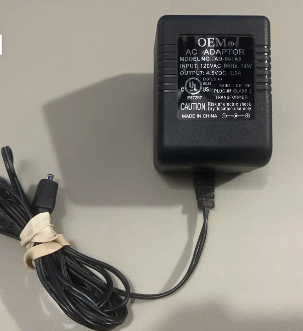 *Brand NEW*Genuine OEM AD-041A5 4.5V 1.5A AC/DC Adapter Plug-In Class 2 Transformer Power Supply
