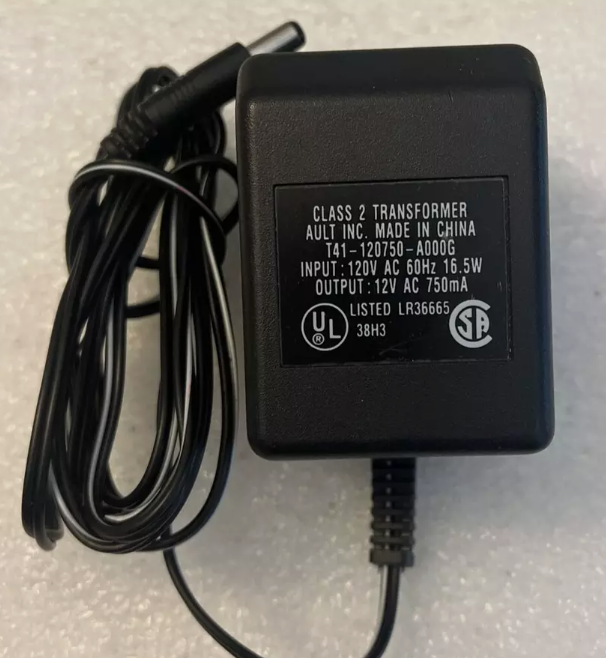*Brand NEW*Ault Inc 12v ac 750ma ac adapter class 2 transformer t41-120750-a000g Power Supply