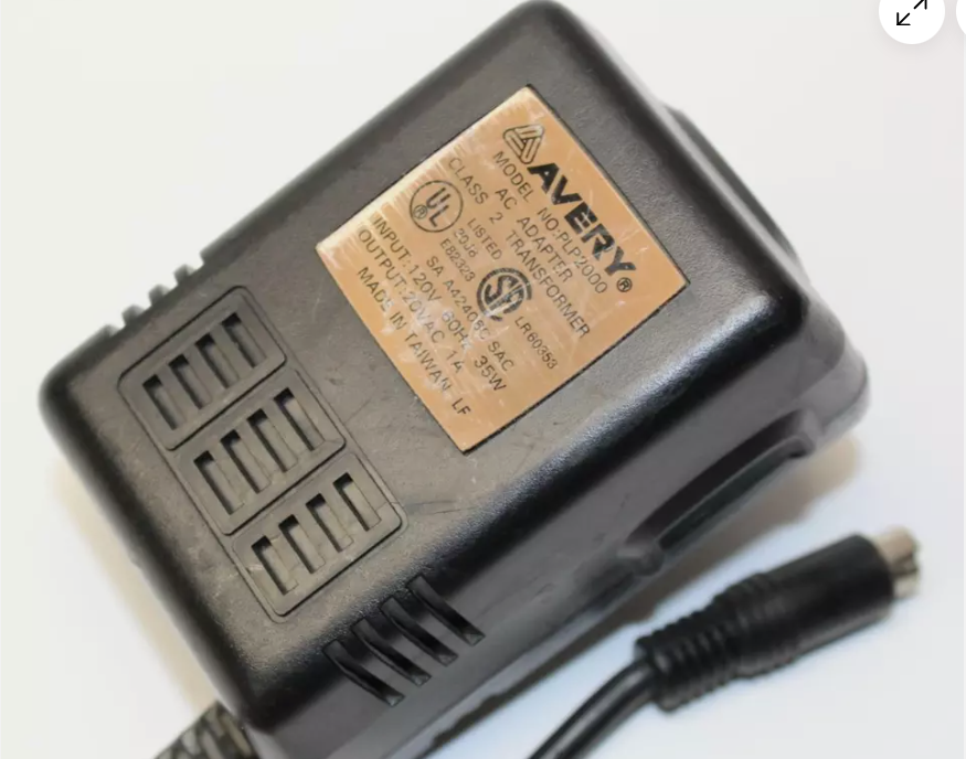 *Brand NEW*Class 2 Transformer Avery PLP2000 Output 20VAC 1A AC Adapter Power Supply