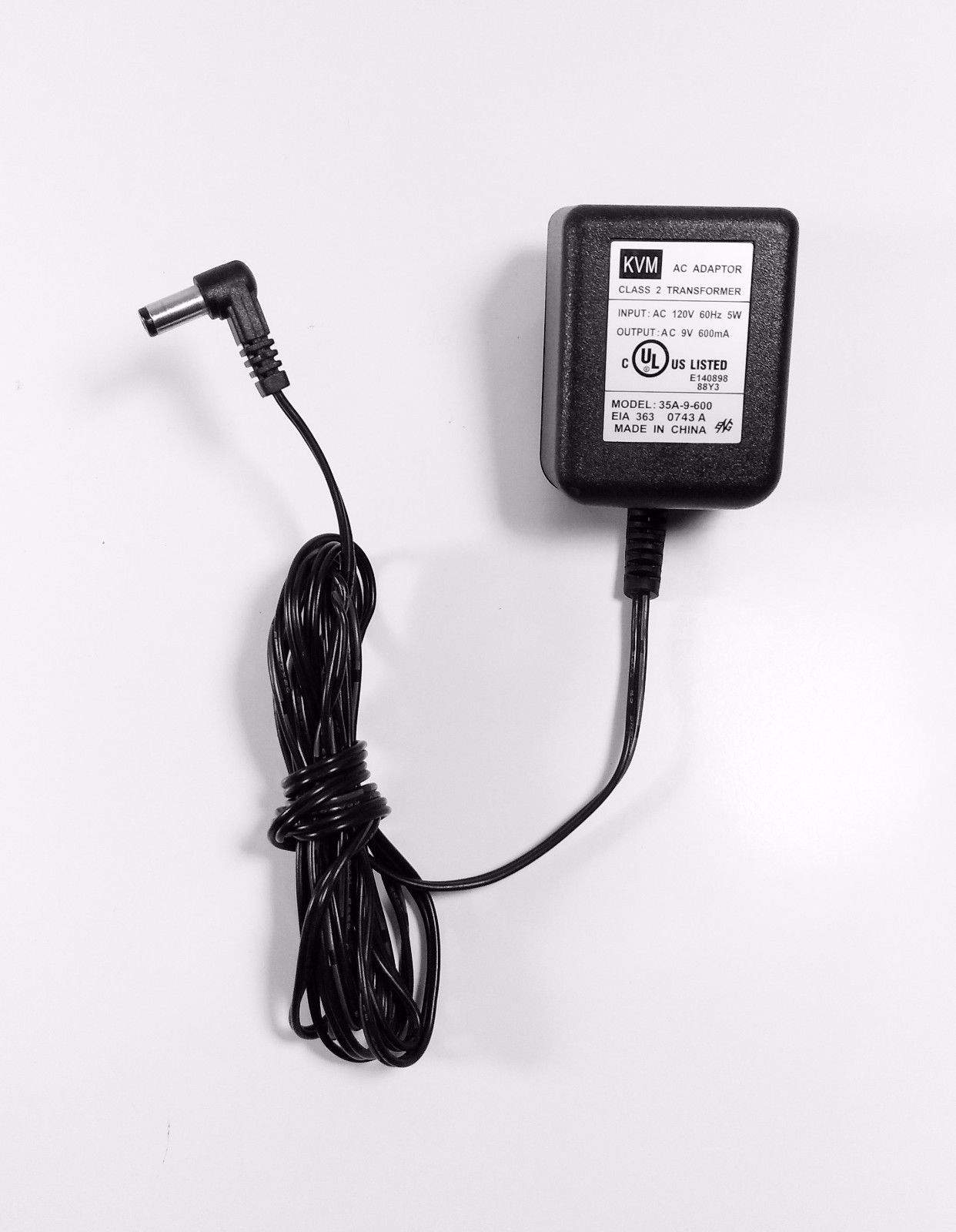 NEW 9V AC 600mA KVM 35A-9-600 AC Adapter